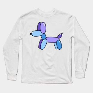 Blue and Purple Balloon Dog Long Sleeve T-Shirt